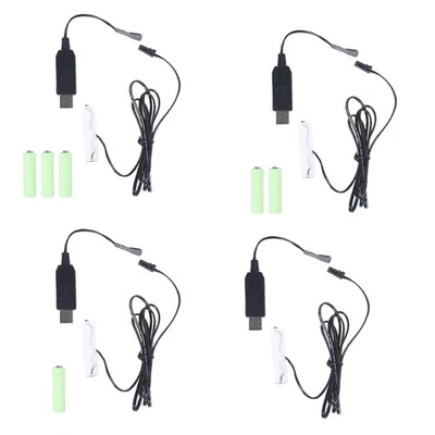AA to 4AA Battery Eliminator USB Power Supply Replace 1-4pcs1.5V AA Batteries - Bild 1 von 4
