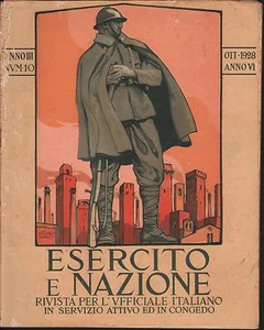 GUERRA-ESERCITO E NAZIONE RIVISTA PER L'UFFICIALE ITALIANO n° 10 1928-L400 - Imagen 1 de 1