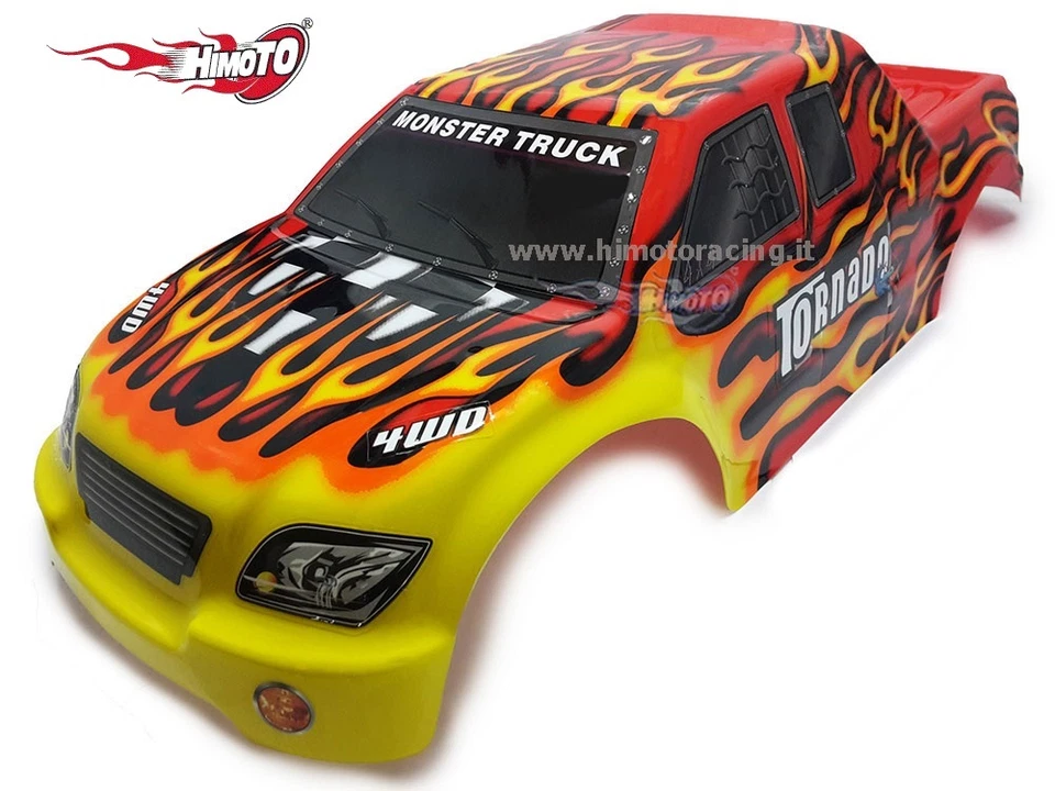 8302 Carrozzeria Truck 1/8 Himoto 08302 gia verniciata compreso di kit adesivi. - Immagine 1 di 1