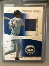 2004 Flair Power Tools Game Used Pewter #PT-MP Mike Piazza (NY Mets) 95/125