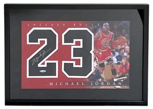 Michael Jordan Signed Jersey Numbers #23 Display Upper Deck UDA COA - Picture 1 of 3