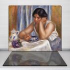 Glass Worktop Saver Painting Women Coffie Cup Pierre-Auguste Renoir 60x52 cm