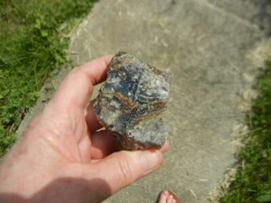Blue Amber Fossil Gemstone Rough 74.84g Indonesia Island of Sumatra - Picture 1 of 8