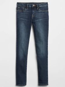 GAP Jeans Girl's Size 12 Plus Blue Super Skinny Fit Stretch Medium Indigo Wash