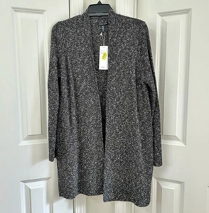 Eileen Fisher lange Strickjacke mit geradem Seitenschlitz, Größe S - Bild 1 von 5