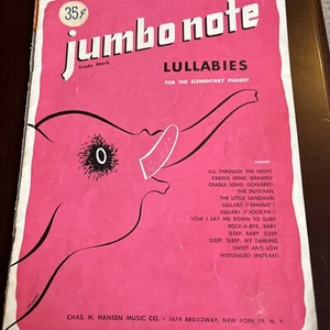 Jumbo Notiz Schlaflieder für den Grundpianisten 1947 - 13 Lieder Heft - Bild 1 von 11