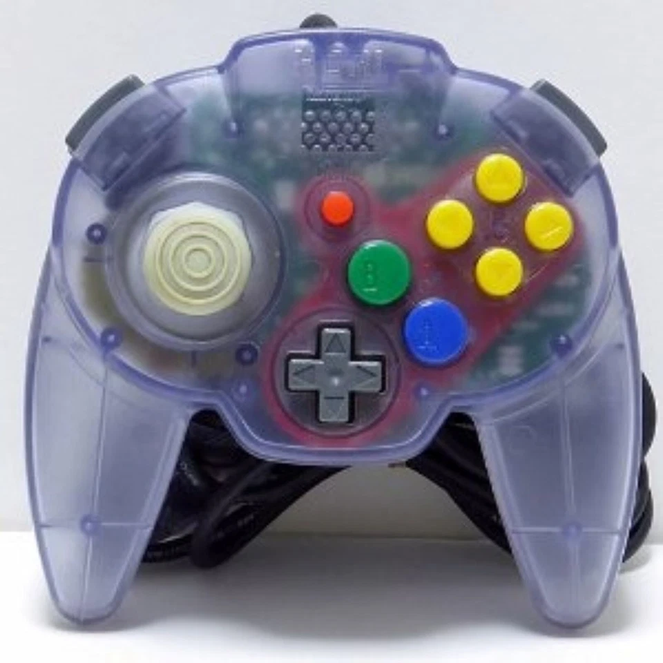 Nintendo 64 N64 Controller Hori Pad Mini Sweet Purple Clear 1999 HN6-23 Used - Image 1 of 1