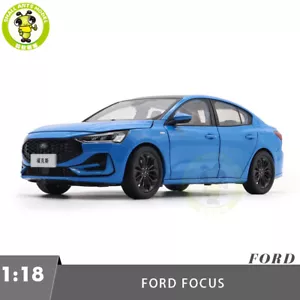 1/18 Ford Focus 2022 Blue Diecast Model Toys Car Gifts For Father Friends - Picture 1 of 15