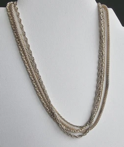 SILPADA VINTAGE N1719 925 STERLING SILVER MULTI CHAIN NECKLACE - Picture 1 of 11