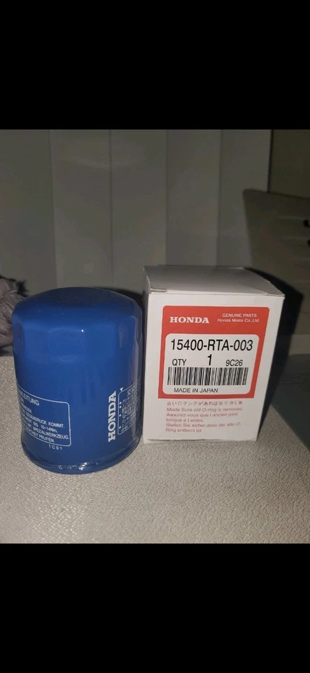 Filtro de aceite Honda 15400-RTA-003 Foto 1 de 2