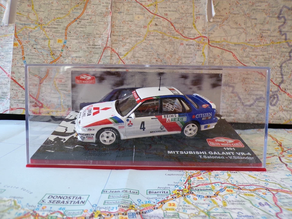 Mitsubishi Galant VR-4 n°4 Monte Carlo 1991 IXO 1/43 Neuve en boite - Photo 1/1