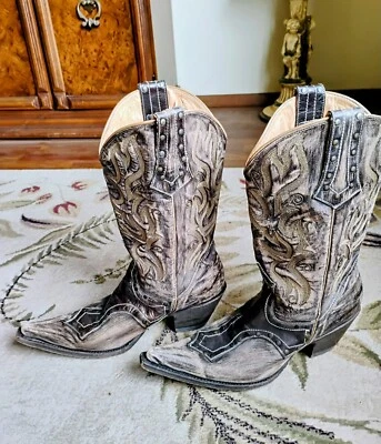 Botas de vaquero Stetson para mujer marrón occidental talla 10 Foto 1 de 4