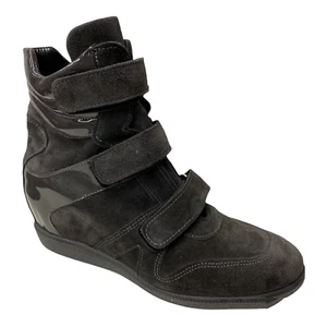 SCARPE SNEAKERS ALTE ZEPPA DONNA JULIE E JULIE 650 PELLE GRIGIO ORIGINALE AI - Picture 1 of 6
