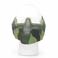 Download Airsoft Face Mask Half Metal Wired Steel Mesh Iron Face Green Ebay PSD Mockup Templates