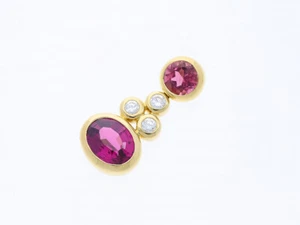 Anhänger 3,24 ct. Brillanten Diamanten Turmaline 750 Gold 18 Karat Deta Schmuck - Bild 1 von 7