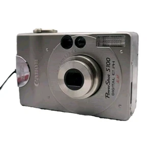 Canon PowerShot S100 Digital Elph TITANIUM BODY 2.1 MP Tested Working NO BATTERY - Picture 1 of 19
