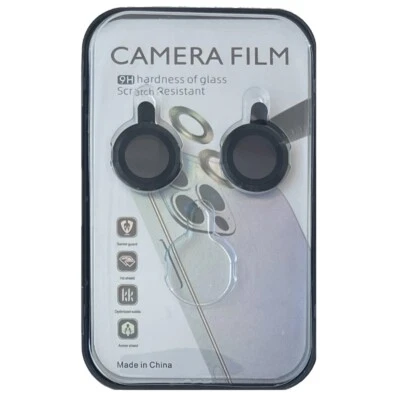 For iPhone 15 / 15 Plus Camera Lens Cover Protector 9H Hardness Black - Image 1 of 4