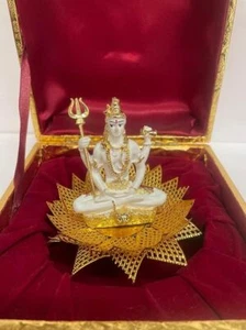 The Advitya Lord Shiva Idol Shiv Padmasana Sentado Adiyogi Bholtath/Shankar Ji/ - Imagen 1 de 3