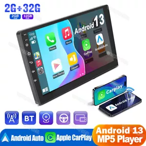 9" Android 13 Apple Carplay Car Stereo Radio GPS Navi WiFi SWC Double 2Din 32GB - Picture 1 of 12