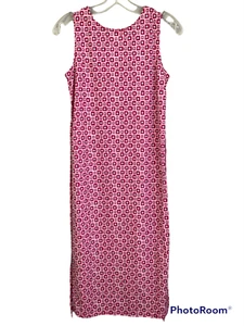 BONNIE JEAN Summer RETRO FLOWER POWER DRESS Sleeveless Maxi Dress Girls Size 14 - Picture 1 of 7