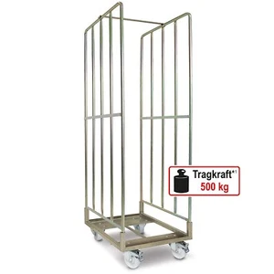 Rollcontainer / Gitterrollwagen, Tragkraft 500 kg, BxTxH 480 x 640 x 1740 mm - Bild 1 von 3