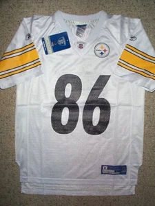 REEBOK Pittsburgh Steelers HINES WARD nfl Jersey YOUTH KIDS BOYS (L-LG-LARGE)  - Picture 1 of 3