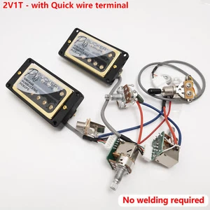 For Gibson Epiphone ProBucker Humbucker Pickup 2V1T Push Pull Wiring Harness Set - Picture 1 of 28