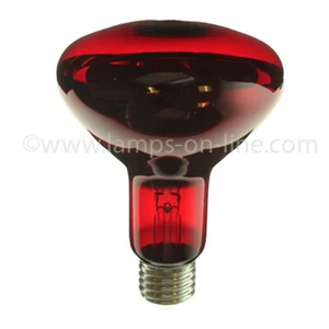 INFRA RED 230V 100W R95 E27 RED - Picture 1 of 1