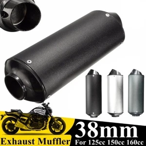 Motorcycle Exhaust Pipe Universal 28mm 125-150cc Honda Yamaha Kawasaki Pit bike - Picture 1 of 4