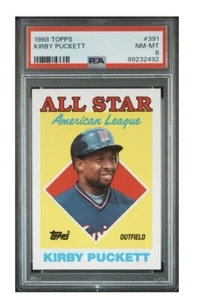 1988 Topps Kirby Puckett #391 PSA 8 NM-MT - Picture 1 of 2