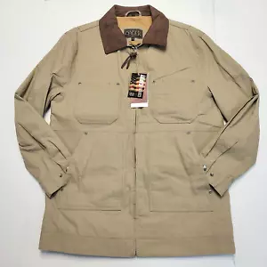 $375 New MADISON CREEK Chore Coat Men's MEDIUM M Tan Brown Conceal Carry Jacket - Picture 1 of 8