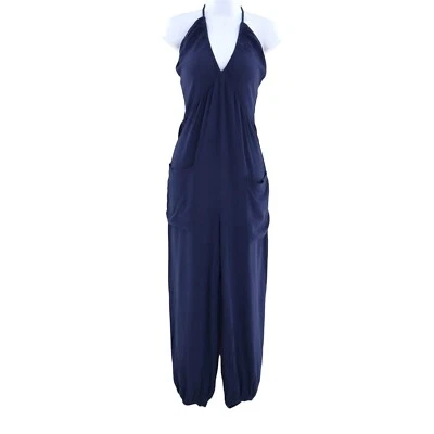 Jumpsuit Womens S Navy Casual Comfortable Relaxed Beach Pool Travel Lounge Wear - Image 1 of 4