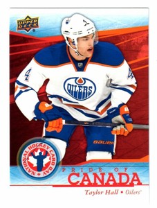 TAYLOR HALL 2013/14 UPPER DECK NATIONAL HOCKEY CARD DAY NHCD14 PRIDE OF CANADA