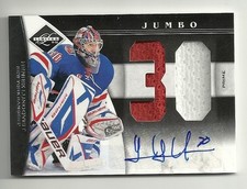 2011-12 Panini Limited HENRIK LUNDQVIST Jumbo PRIME Jersey Autograph #5/5