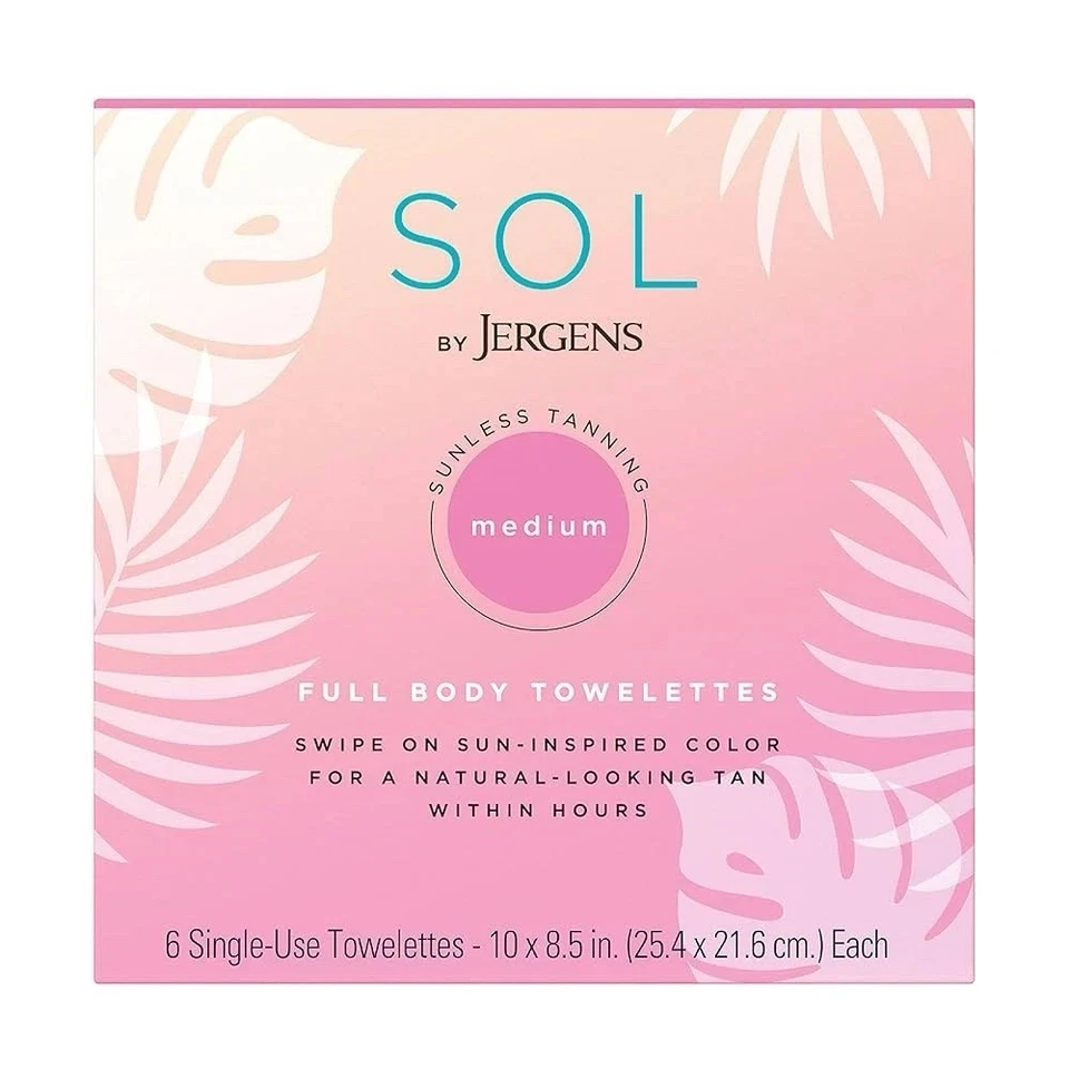 Sol by Jergens Sunless Tanning Towelettes Full Body Medium - 6 in One Pack - Image 1 of 1