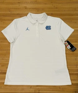 Neu mit Etikett Nike Jumpman Dri Fit On-Field Poloshirt UNC North Carolina weiß Damen L - Bild 1 von 10