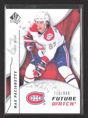 2008-09 SP Authentic - Future Watch Max Pacioretty #178 /999 (RC) - Image 1 of 2