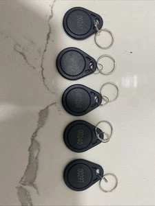 125khz RFID Writable Rewritable T5577 Fob Tag (100PCS) Black - Picture 1 of 4