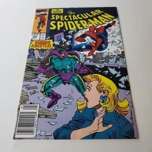 Spectacular Spider-Man #164 🕷️ Marvel 1990 Beetle vs Spider-Man | Sal Buscema  - Picture 1 of 4