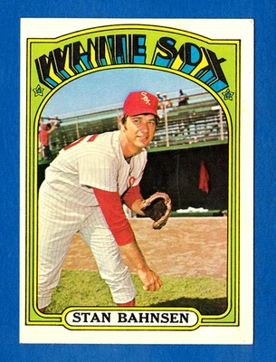 1972 TOPPS #662 STAN BAHNSEN CHICAGO WHITE SOX HIGH NUMBER CARD -- EX MINT - Image 1 of 2