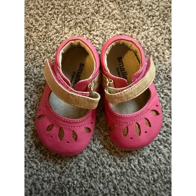 Меньше на See Kai запустить розовый кожаный цветок Мэри Джейн туфли Kids 6-9 месяцев - Изображение 1 из 4