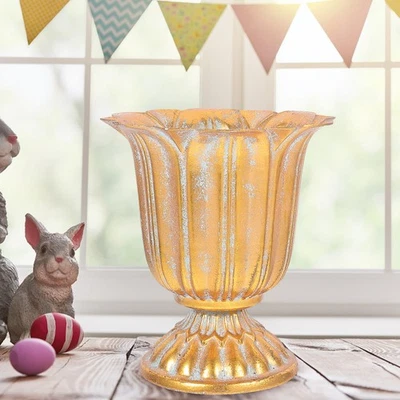  1 stück Vintage Eisen Blumentopf für Gartenarbeit Klassische Designvase für - Bild 1 von 4