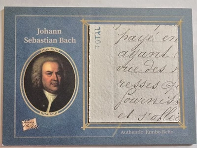 2025 Pieces Of The Past Johann Sebastian Bach Handwritten Jumbo Relic #236 - Image 1 of 3
