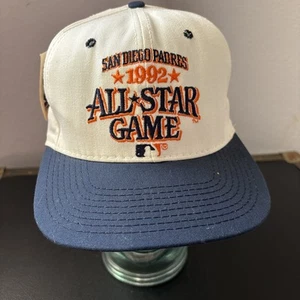 San Diego Padres 1992 All Star Game Sports Starter Snapback Baseball Cap Hat Tag - Picture 1 of 9