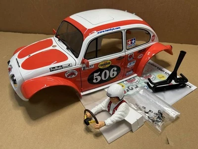 Tamiya Volkswagen Off-Roader Orange Sticker Painted RC Radio Control Body Only - Image 1 of 4