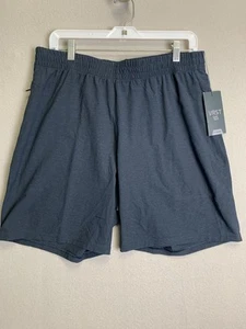 VRST Shorts Mens L Blue Slate Elevate 8” Golf Hiking Drawstring 4 Way Stretch - Picture 1 of 8