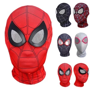 Adults Spider-Man Full Face Mask Halloween Spiderman Spider Gwen Balaclava Mask_ - Picture 1 of 17