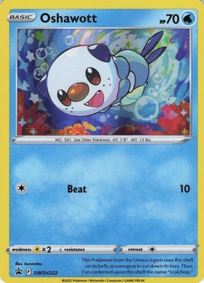Oshawott - Holo Promo SWSH: Sword & Shield Promo Cards SWSH222 NM - Image 1 of 2