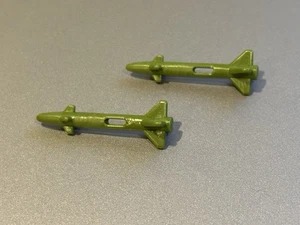 G.I.Joe Silver Mirage Motorcycle Side Car Missile Accessories X2 1985 Hasbro - Picture 1 of 2