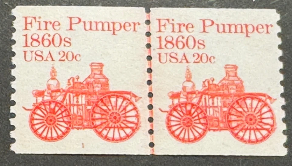 US Transportation Coils/Pairs #1908 LINE PAIR P#1 MNH - Image 1 of 1